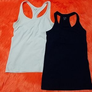 Two Champion Athletic Tanktops Sz Sm White/Black